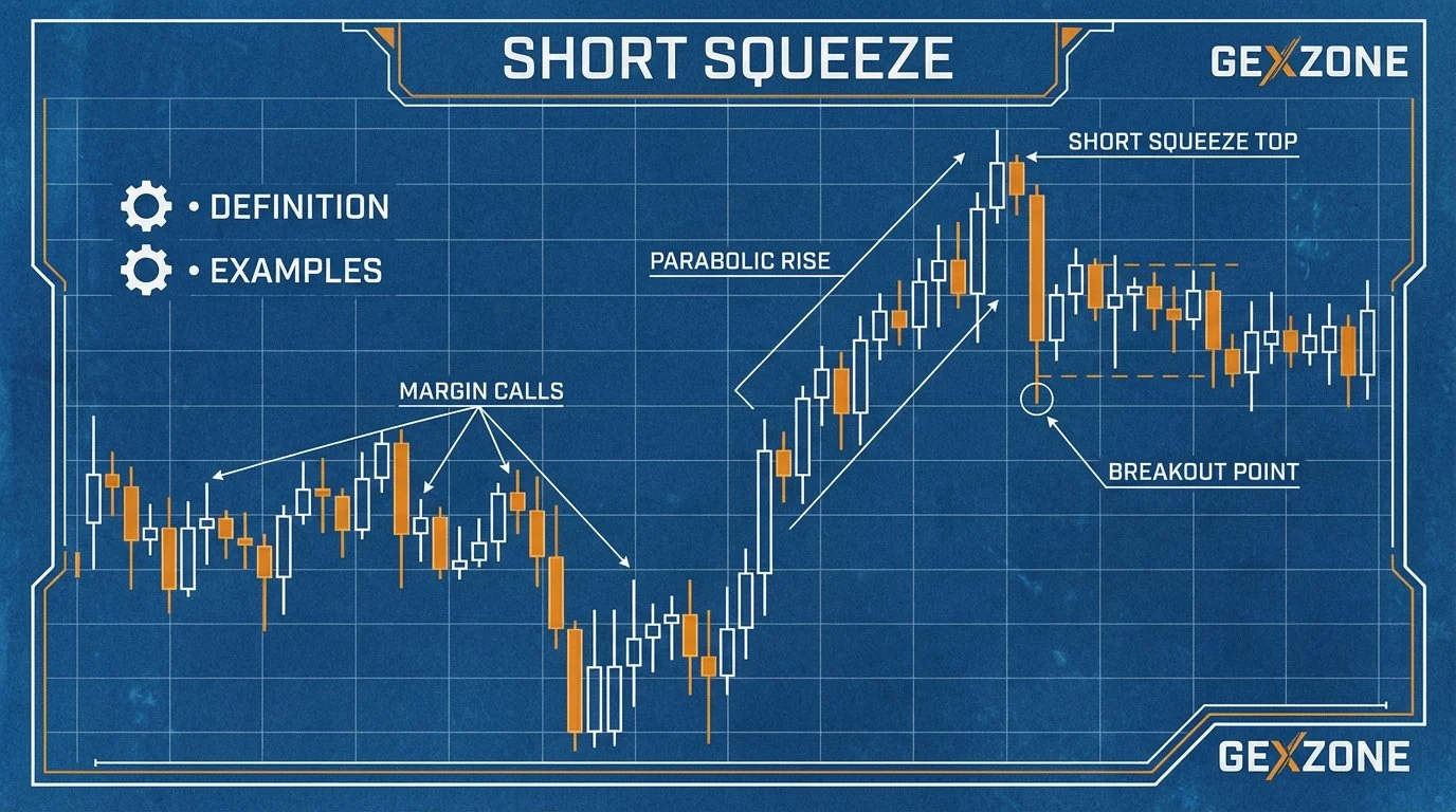 Gráfico Short Squeeze velas