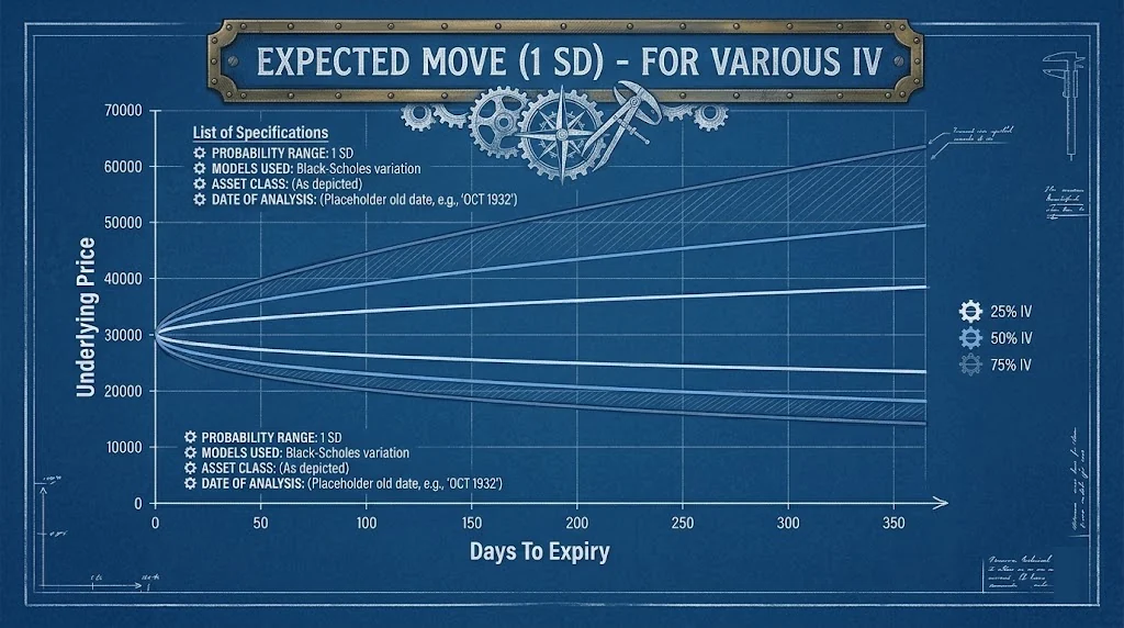 Expected Move IV chart